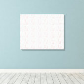 weißer Hintergrund mit rosa Blätter Leinwanddruck (Insitu (Holzboden))