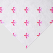 Weißer Hintergrund mit rosa Lilie Seidenpapier (Detail)