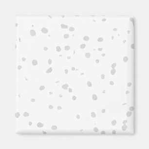 weißer Hintergrund mit vielen kleinen Punkten Magnet