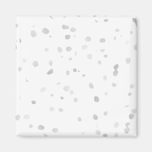 weißer Hintergrund mit vielen kleinen Punkten Magnet (Vorne)