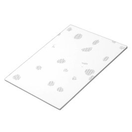 weißer Hintergrund mit vielen kleinen Punkten Notizblock