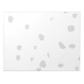 weißer Hintergrund mit vielen kleinen Punkten Notizblock (Vorderseite)