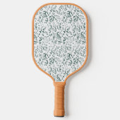 weißer Hintergrund mit vielen Wassertropfen Pickleball Schläger (Rückseite)