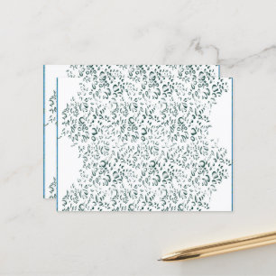 weißer Hintergrund mit vielen Wassertropfen Postkarte