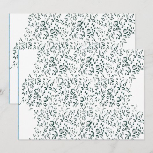 weißer Hintergrund mit vielen Wassertropfen Programm (Vorne/Hinten)