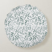 weißer Hintergrund mit vielen Wassertropfen Rundes Kissen (Rückseite)