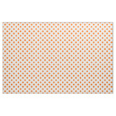 Weißer Hintergrund Orange Polka Dots Stoff (Yard (91,4 cm))