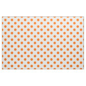 Weißer Hintergrund Orange Polka Dots Stoff (Fat Quarter (45,7 x 55,9 cm))