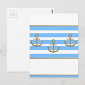 weißer Hintergrund Postkarte (Vorne/Hinten)