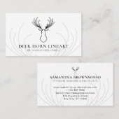 Weißer Hirn Visitenkarte (Vorne/Hinten)