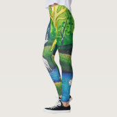 Weißer Hirsch, Baum des Lebens Leggings (Links)