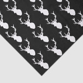 Weißer Hirsch-Kopf Seidenpapier (Ausschnitt)