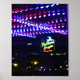 Weißer Hirsch Portlands - Plakat