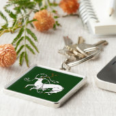 Weißer Hirsch-Schlüsselanhänger Schlüsselanhänger (Seite)