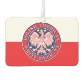 Weißer Hirsch Texas Polnischer Adler Autolufterfrischer (Rückseite)