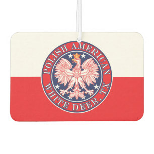 Weißer Hirsch Texas Polnischer Adler Autolufterfrischer