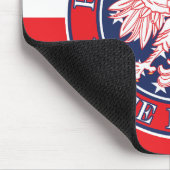 Weißer Hirsch Texas Polnischer Adler Mousepad (Ecke)