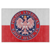 Weißer Hirsch Texas Polnischer Adler Schneidebrett (Vorderseite)