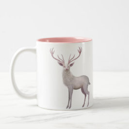 Weißer Hirsch Zweifarbige Tasse