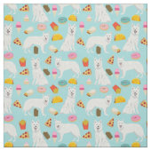 Weißer Hirte Hund Junkfood Stoff (Muster)