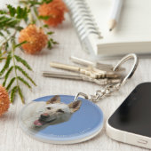 Weißer Hirte Schlüsselanhänger (Vorderseite rechts)