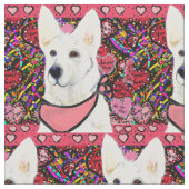 Weißer Hirte Stoff (Nahaufnahme)