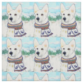 Weißer Hirte Stoff (Muster)