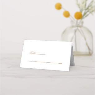 Weißer Hochzeitstisch der islamischen Muslime Platzkarte