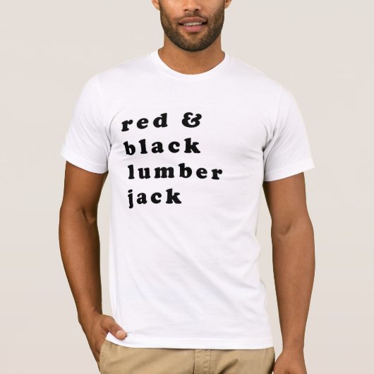 weißer Holzfäller kariert T-Shirt (Vorderseite)