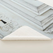 Weißer Holzrahmen Sherpadecke (3/4)