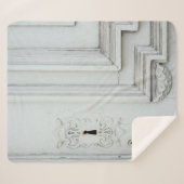 Weißer Holzrahmen Sherpadecke (Vorderseite (Horizontal))