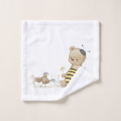 Weißer Honig Badhandtuch Set (Waschlappen)