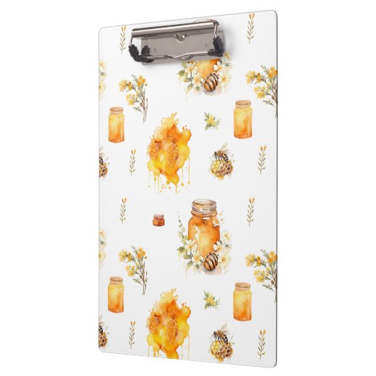 Weißer Honig Klemmbrett (Links)