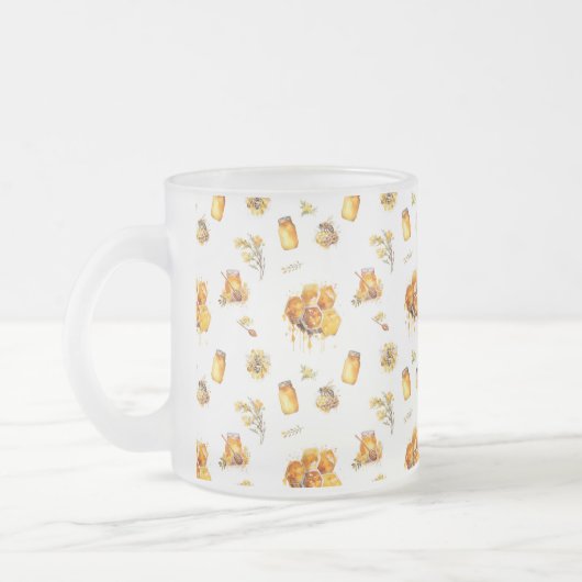 Weißer Honig Mattglastasse (Links)