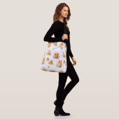 Weißer Honig Tragetaschen Mit Langen Trägern (Am Model)