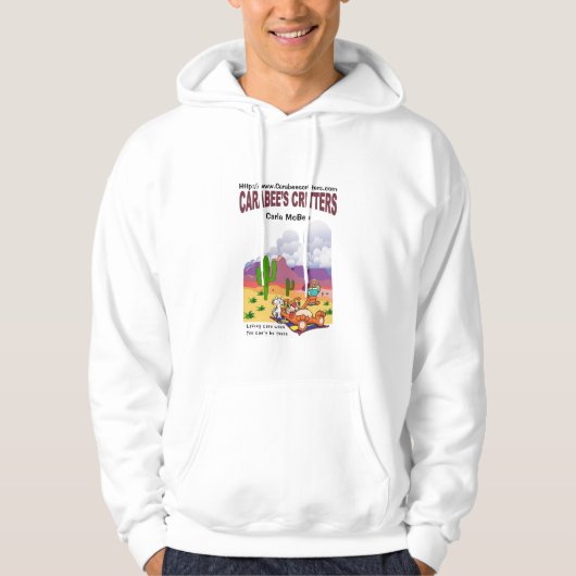Weißer Hoodie (Vorderseite)