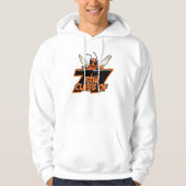 Weißer Hoodie-großes Logo Hoodie (Vorderseite)