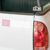 Weißer Hummingvogel in Rosa Autoaufkleber (Auf Lkw)