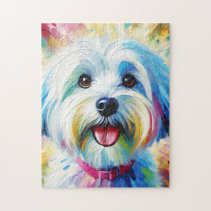 Weißer Hund Acrylic Print Hund Lover Geschenk Puzzle