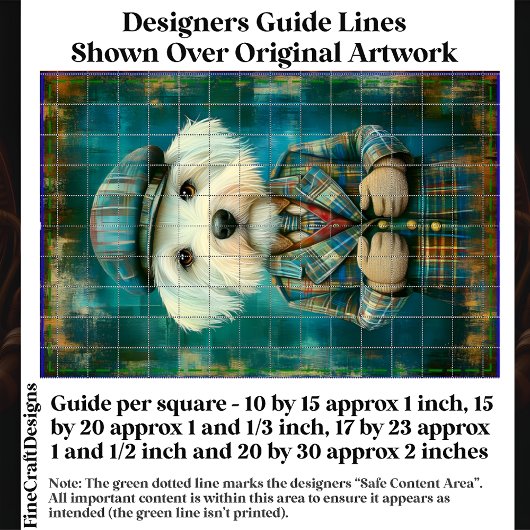 Weißer Hund als LandGentleman DK6R Decoupage Seidenpapier