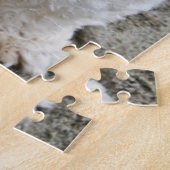 Weißer Hund des glücklichen Welpen, malteese, Puzzle (Seite)