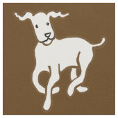 Weißer Hund Stoff (Nahaufnahme)