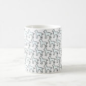 Weißer Hund Weiß Kaffeetasse (Mittel)