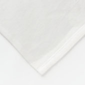 Weißer Husky im Schnee Fleecedecke (Ecke)