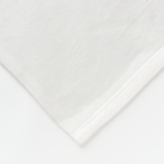 Weißer Husky im Schnee Fleecedecke (Ecke)