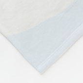 Weißer Husky im Schnee Fleecedecke (Ecke)