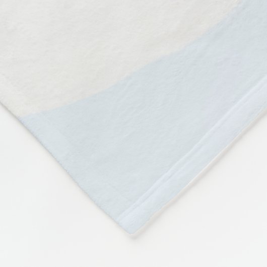 Weißer Husky im Schnee Fleecedecke (Ecke)