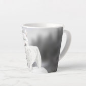 Weißer Husky Milchtasse (Rechte Ecke)