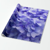 Weißer Hydrangea-Blumenhintergrund Geschenkpapier (Ungerollt)