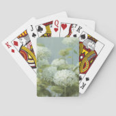 Weißer Hydrangea-Garten Spielkarten (Rückseite)